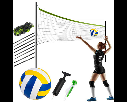 Сітка та рамка для волейболу та бадмінтону 570 см