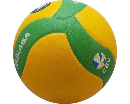 М'яч волейбольний Mikasa V200W-CEV розмір 5, жовто-зелений