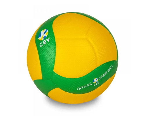 М'яч волейбольний Mikasa V200W-CEV розмір 5, жовто-зелений