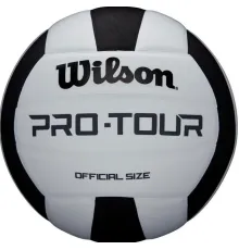 М'яч волейбольний Wilson Pro tour VB розмір 5, чорно-білий