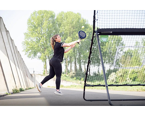 Сітка тренувальна для тенісу EXIT Smash Padel Rebounder 202 х 124 х 164 см, чорна