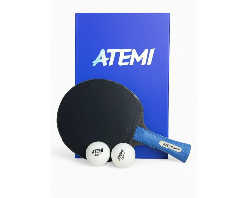 Ракетка для настільного тенісу Atemi WAVE, чорно-червона