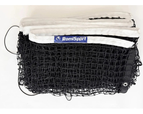 Професійна сітка для великого тенісу Romi Sport, PE 3 мм, 5 × 5 см, чорна