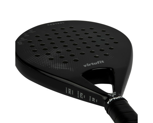 Ракетка для падел тенісу VIRTUFIT CONTROL, чорно-сіра
