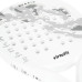 Ракетка для падел тенісу VIRTUFIT HYBRID, біло-сіра