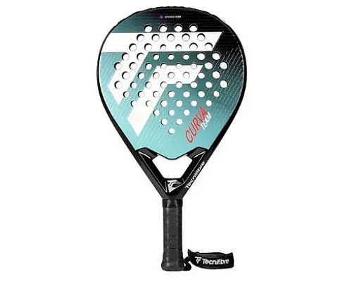 Ракетка для падл тенісу Tecnifibre Padel CURVA TEAM, чорно-зелена
