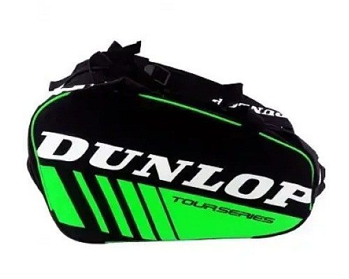 Сумка для падел тенісу Dunlop, чорно-зелена