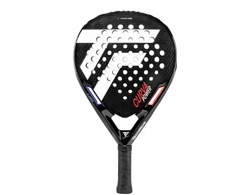 Ракетка для падл тенісу Tecnifibre Padel CURVA POWER, чорно-біла