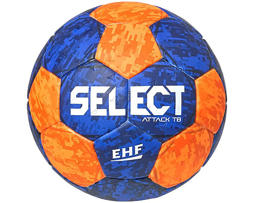 М'яч гандбольний SELECT HB Attack TB v22 розмір 1, синьо-оранжевий