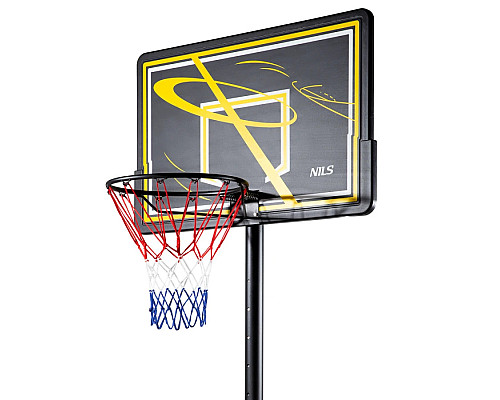 Стійка баскетбольна NILS ZDK019E 305 см, чорно-жовта