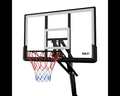 Стійка баскетбольна NILS ZDK024 317 см, чорно-біла