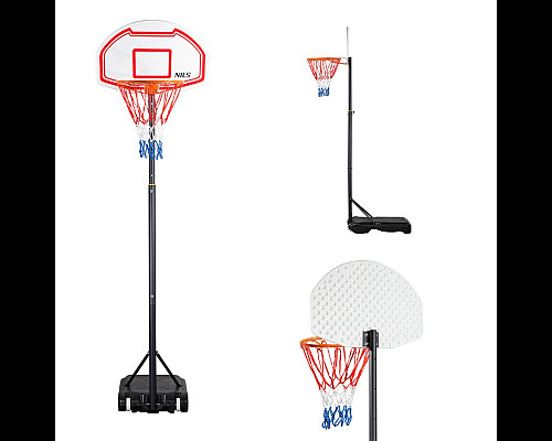 Стійка баскетбольна NILS ZDK018 210 см, різнокольорова