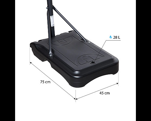 Стійка баскетбольна NILS ZDK018 210 см, різнокольорова