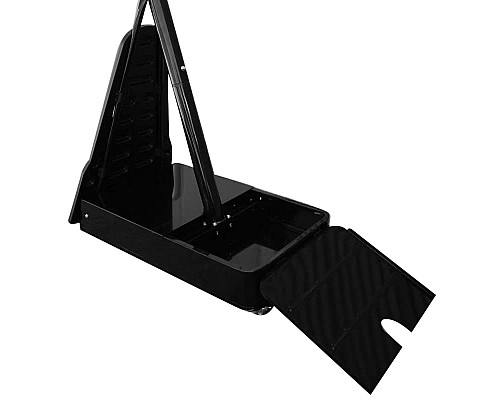 Стійка баскетбольна регульована inSPORTline Cleveland Steel 305 см, чорно-біла