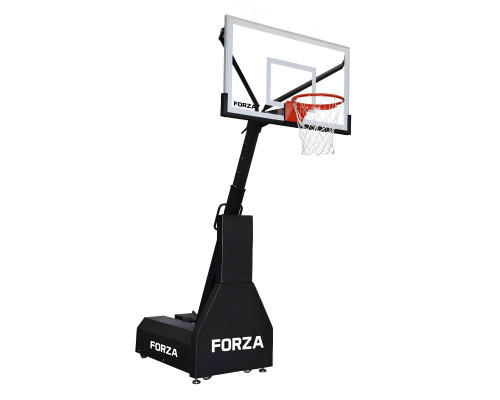 Стійка баскетбльна FORZA MicroArena 230–305 см, чорно-біла