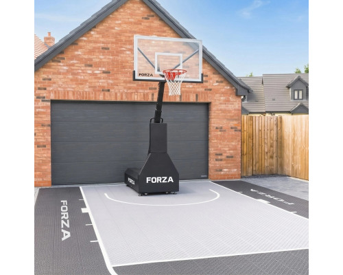 Стійка баскетбльна FORZA MicroArena 230–305 см, чорно-біла