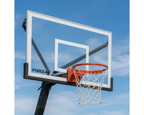 Стійка баскетбльна FORZA MicroArena 230–305 см, чорно-біла