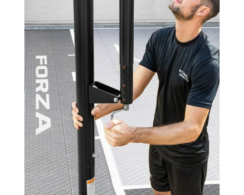 Стійка баскетбольна FORZA JS420 ELITE 230–305 см, чорно-жовтий
