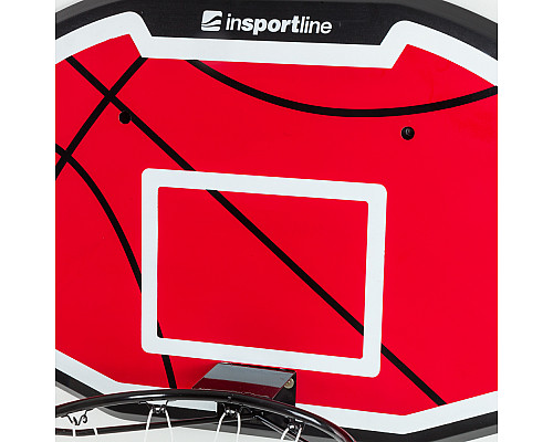 Щит баскетбольний inSPORTline Brooklyn 110 х 71 см, чорно-червоний