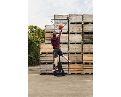 Стійка баскетбольна Hudora Competition Pro 230–305 см, чорна