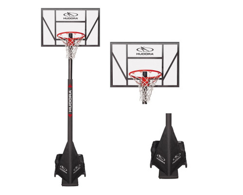 Стійка баскетбольна Hudora Competition Pro 230–305 см, чорна