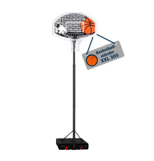 Стійка баскетбольна Hudora Stand XXL 260–305 см, чорно-біла