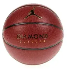 М'яч баскетбольний Nike JORDAN DIAMOND OUTDOOR 8P DEFLATED розмір 7, червоний