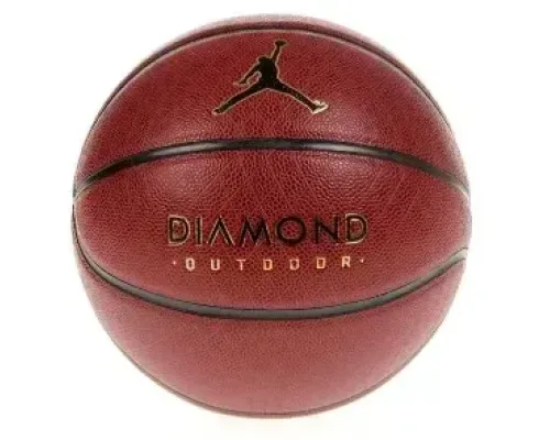 М'яч баскетбольний Nike JORDAN DIAMOND OUTDOOR 8P DEFLATED розмір 7, червоний
