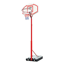 Стійка баскетбольна SBA PE003 260 см, червоно-біла