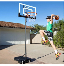 Стійка баскетбольна QUICKPLAY BALLER MINI HOOP 100–212 см, чорна