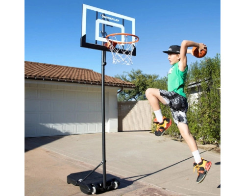 Стійка баскетбольна QUICKPLAY BALLER MINI HOOP 100–212 см, чорна