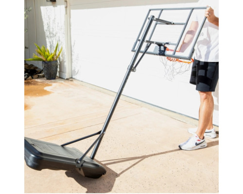 Стійка баскетбольна QUICKPLAY BALLER MINI HOOP 100–212 см, чорна
