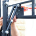 Стійка баскетбольна QUICKPLAY BALLER MINI HOOP 100–212 см, чорна