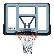Щит баскетбольний SBA S007 110 x 75 см, чорно-сірий