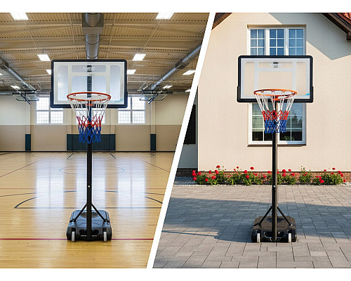 Стійка для баскетболу Neo‑Sport NS‑280 150-210 см, чорна