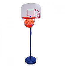 Стійка баскетбольна MASTER Nipper 100 см, м'яч + насос, синьо-біла