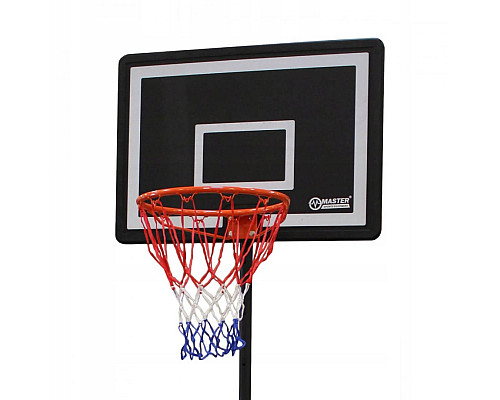 Стійка баскетбольна MASTER Against 210 см, чорно-сіра
