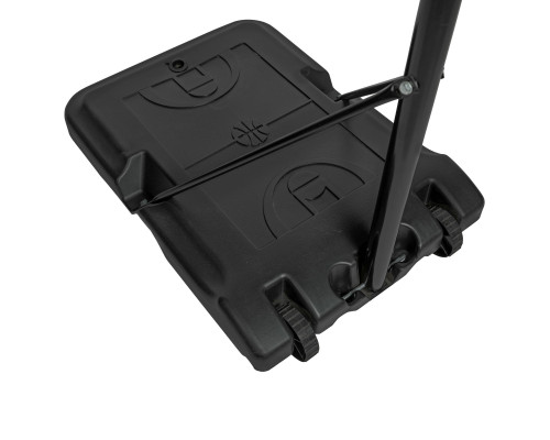 Стійка баскетбольна з м'ячем VIRTUFIT 170-215 см, чорно-біла