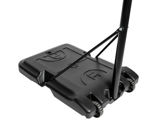 Стійка баскетбольна з м'ячем VIRTUFIT 170-215 см, чорно-біла