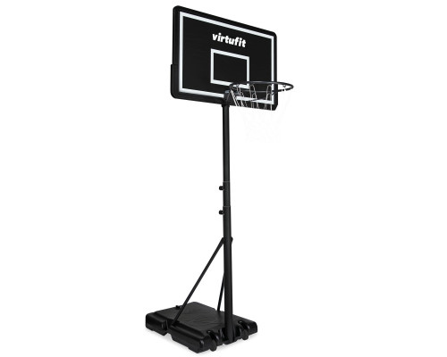 Стійка баскетбольна VIRTUFIT 145-305 см, чорно-біла