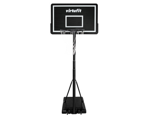 Стійка баскетбольна VIRTUFIT 145-305 см, чорно-біла