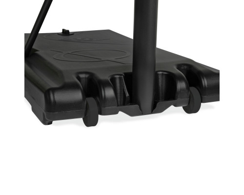 Стійка баскетбольна VIRTUFIT 145-305 см, чорно-біла