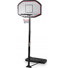 Стійка баскетбольна Costway 305 см, чорно-сіра