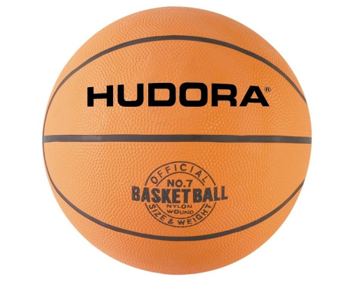 Стійка баскетбольна Hudora Stand Chicago 260 з м'ячем 206-260 см, чорно-коричнева