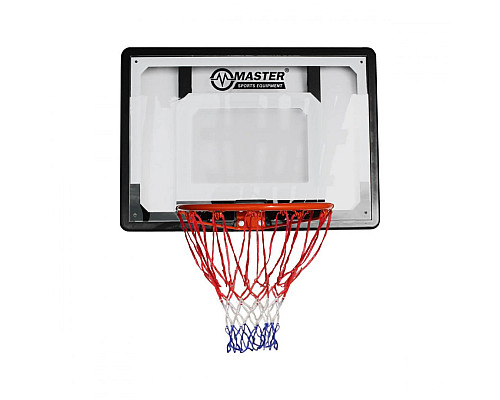 Щит баскетбольний MASTER MASSPSB-37, 80 x 58 см, чоро-білий