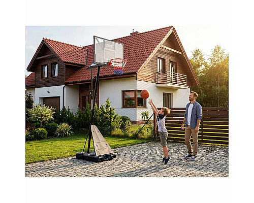 Стійка для баскетболу Neo‑Sport NS‑284 160-305 см, чорна