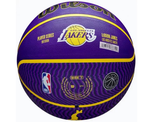 М'яч баскетбольний Wilson NBA PLAYER ICON OUTDOOR BSKT LEBRON NE розмір 7