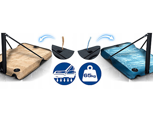 Стійка для баскетболу Neo‑Sport NS‑282 135-300 см, чорна