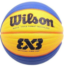 М'яч баскетбольний Wilson Fiba 3X3 game розмір 6, жовто-синій