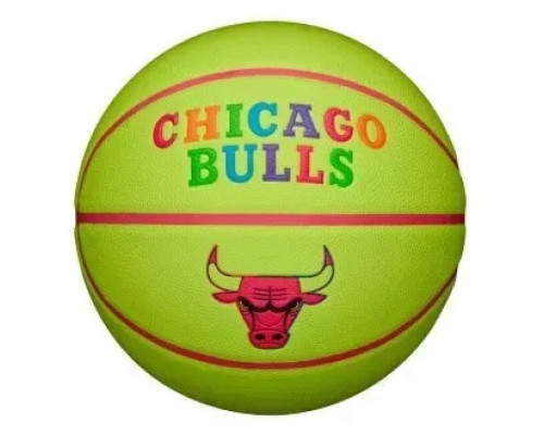 М'яч баскетбольний Wilson NBA TEAM NEON BSKT CHI BULLS розмір 7